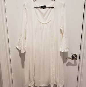 Boho chic dress with crochet detail
